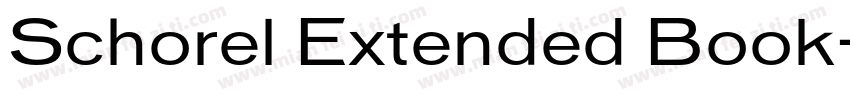 Schorel Extended Book字体转换